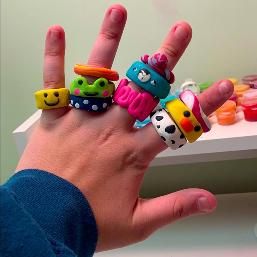 ✨Polymer Clay Rings✨